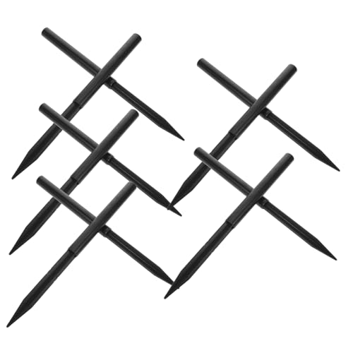 ibasenice 10 Stück Teiliges Kunststoff Erdspieß für Garten Wetterfeste und Uv-beständige Bodenanker Stabile Befestigung für Solarleuchten und Dekorative Pflanzen Einfache Handmontage im von ibasenice