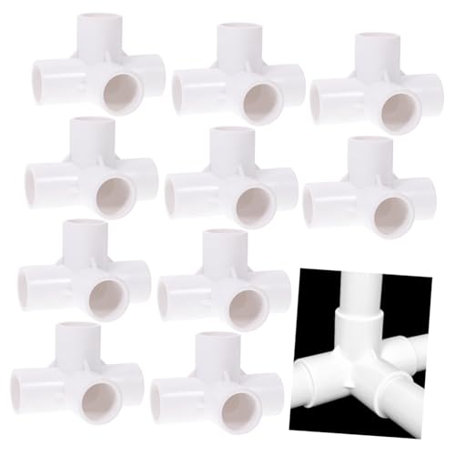 ibasenice 10 Stück Teiliges PVC Fitting Verbinder Weiß für Gewächshausrahmen DIY Möbelbau Wasserleitungen Hitzebeständig bis Robuste Langlebige Rohranschlüsse ibasenice 10 Stück Teiliges PVC Fitting Verbinder Weiß für Gewächshausrahmen DIY Möbelbau Wasserleitungen Hitzebeständig bis Robuste Langlebige Rohranschlüsse von ibasenice