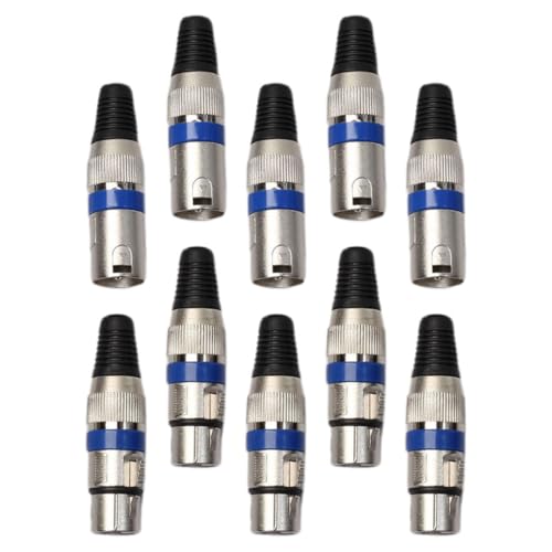 ibasenice 10 Stück Xlr-audioadapter: 3-polige Stecker- Und Buchsenbuchse – Ersatz-mikrofonadapter Für Professionelle Soundsysteme ibasenice 10 Stück Xlr-audioadapter: 3-polige Stecker- Und Buchsenbuchse – Ersatz-mikrofonadapter Für Professionelle Soundsysteme von ibasenice