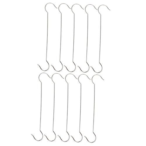 ibasenice 10stücke Pack S-förmige Haken Für Pflanzgefäße Und Vogelfutterspender Strapazierfähig Aus Rostfreiem Garten Und Innenhaken Zum Aufhängen Von Blumen Und Hängepflanzen ibasenice 10stücke Pack S-förmige Haken Für Pflanzgefäße Und Vogelfutterspender Strapazierfähig Aus Rostfreiem Garten Und Innenhaken Zum Aufhängen Von Blumen Und Hängepflanzen von ibasenice