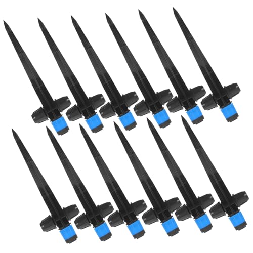 ibasenice 12 Stück Teiliges Drip Irrigation Sprinkler mit Verstellbarem Wasserfluss Sicherem Lock mechanismus Wasser Energiesparendem Tropfbewässerungssystem für Garten Rasenbewässerung von ibasenice