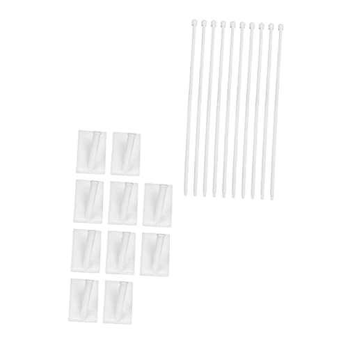 ibasenice 15 Stück Teiliges Klebbarer Auto Fahnenhalter Flaggenhalter Fenster Fahnenmast Ersatz für Fahrzeugdekoration Robust und Sicher ohne Flaggen von ibasenice