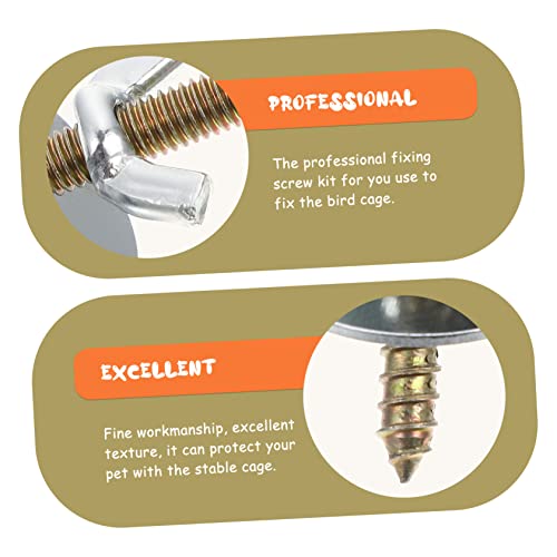 ibasenice 16 Sätze Vogelkäfig Schraubenset Teilig Befestigungsschrauben mit Unterlegscheiben für Sitzstangen und Zuchtbox Langlebig Praktisch Leicht Geeignet als Haustierkäfig Zubehör ibasenice 16 Sätze Vogelkäfig Schraubenset Teilig Befestigungsschrauben mit Unterlegscheiben für Sitzstangen und Zuchtbox Langlebig Praktisch Leicht Geeignet als Haustierkäfig Zubehör von ibasenice