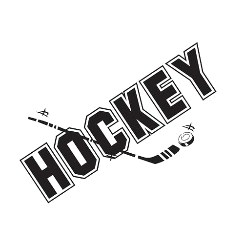 ibasenice Sport Wandsticker 1stk Eishockey Hockey Wandtattoo Hockey-wandtattoo Kind Entfernbar Hintergrund PVC Wandtattoo von ibasenice