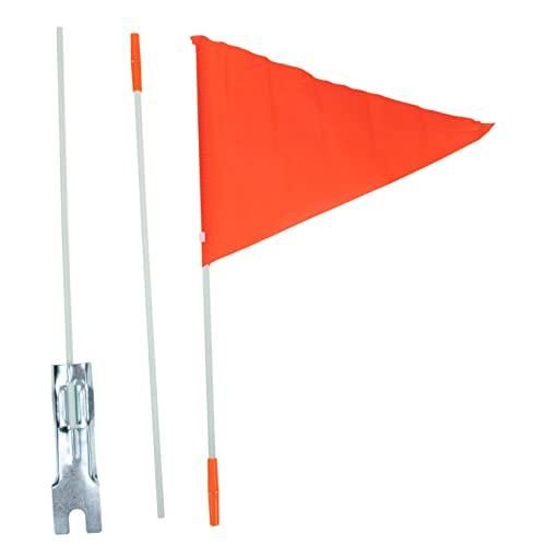 ibasenice 2 Sätze Fahnenmast Fahrrad Zubehör Robustes Fiberglas Fahnenhalterung Multifunktional Wetterfest für Sicherheits und Teamflaggen Einfache Geeignet für Zufällige Zufällige Farbe von ibasenice