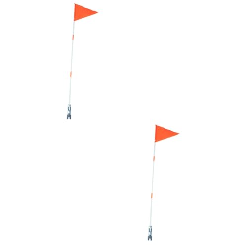 ibasenice 2 Sätze Fahnenmast Fiberglas Sicherheitsfahnenhalter für Auto und Fahrrad Robustes Zubehör mit Einfacher für Bus LKW Dreirad und Langlebiger Fahnenmasthalter Zufällige Farbe von ibasenice