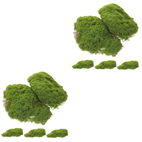 ibasenice 2 Sätze Mooshaut Moosblock Dekoration Grüne Ornamente Gefälschte Moossteine ​​Mikrolandschaft Block Kunstmoos Block Imitiertes Moos Dekorativer Moosblock 5 Stück * 2 von ibasenice