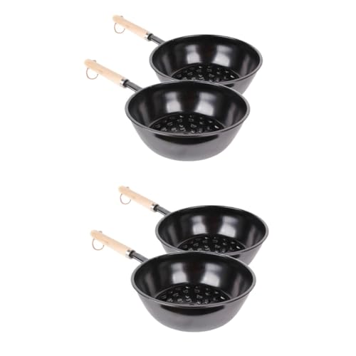 ibasenice 2 Sätze Tragbarer Holzkohle Outdoor Grilltopf Für Camping BBQ Und Feuermachen Kompaktes Design Leicht Zu Transportieren Lagern 2 Stücke * 2 von ibasenice