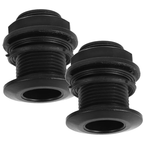 ibasenice 2 Stück Doppel gewinde schottverschraubung Außengewinde Wasserbehälter Verbinder für Regentonnen Gartenschlauchanschluss Einfache Installation Vielseitig Einsetzbar von ibasenice