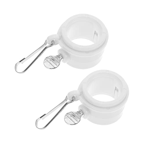 ibasenice 2 Stück Drehbare Montageringe Fahnenmast Zubehör Beige Wrap Funktion Witterungsbeständig für Garten und Außenflaggen von ibasenice