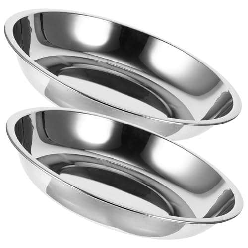 ibasenice 2 Stück Edelstahl Haustier Napf Teilig Glatte Geruchsfreie Fressschale für Hunde und Katzen Leicht zu Reinigen Große Kapazität Praktisches Zubehör für Haushalt ibasenice 2 Stück Edelstahl Haustier Napf Teilig Glatte Geruchsfreie Fressschale für Hunde und Katzen Leicht zu Reinigen Große Kapazität Praktisches Zubehör für Haushalt von ibasenice