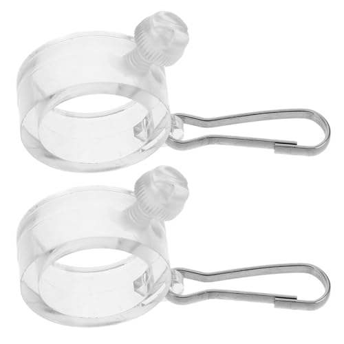 ibasenice 2 Stück Fahnenmastschnalle Fahnenmast Verstellbarer Flaggenmontagering Outdoor Flaggenring Montageteam Fahnenmastzubehör Anti Wrap Fahnenmastzubehör Anti Wrap Flaggenring von ibasenice