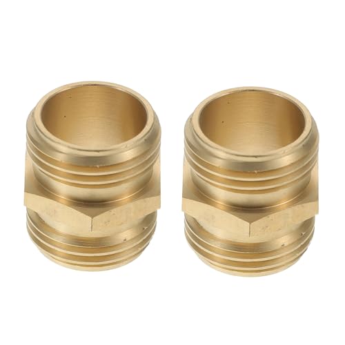 ibasenice 2 Stück Gartenschlauchverbinder Außengewinde Messing Schlauchadapter Langlebig für Außenwasserhahn Reparaturverbinder Gartenschläuche ibasenice 2 Stück Gartenschlauchverbinder Außengewinde Messing Schlauchadapter Langlebig für Außenwasserhahn Reparaturverbinder Gartenschläuche von ibasenice