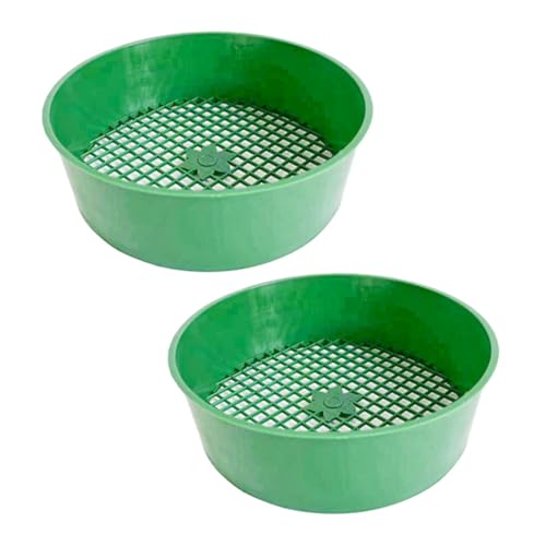 ibasenice 2 Stück Gartensieb Kunststoff Rundes Bodensieb für Erde Sand und Mesh Robuster und Benutzerfreundlicher Bodensifter für Gartenarbeit ibasenice 2 Stück Gartensieb Kunststoff Rundes Bodensieb für Erde Sand und Mesh Robuster und Benutzerfreundlicher Bodensifter für Gartenarbeit von ibasenice
