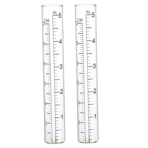 ibasenice 2 Stück Glas Regenmesser Ersatzrohr Hochpräzise Messzylinder für Außenbereich Garten und Wetterstation Dekoratives Regenmessgerät Transparent Langlebig und Vielseitig Einsetzbar ibasenice 2 Stück Glas Regenmesser Ersatzrohr Hochpräzise Messzylinder für Außenbereich Garten und Wetterstation Dekoratives Regenmessgerät Transparent Langlebig und Vielseitig Einsetzbar von ibasenice