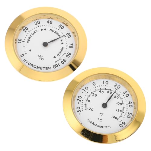 ibasenice 2 Stück Mini Hygrometer und Thermometer Klein und Präzise Analoges Temperatur Feuchtigkeitsmessgerät mit Echtzeitüberwachung für Zuhause Büro Labor und Instrumentenkoffer ibasenice 2 Stück Mini Hygrometer und Thermometer Klein und Präzise Analoges Temperatur Feuchtigkeitsmessgerät mit Echtzeitüberwachung für Zuhause Büro Labor und Instrumentenkoffer von ibasenice