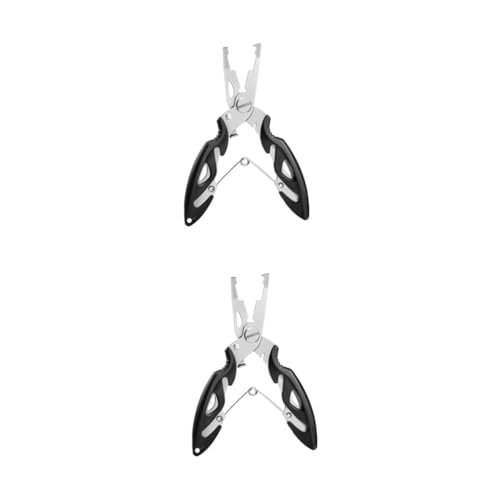 ibasenice 2 Stück Multifunktionale Angel Schere Anglerwerkzeug Angelschneider für Ergonomisches Design Perfektes Zubehör für Fischer Schwarz ibasenice 2 Stück Multifunktionale Angel Schere Anglerwerkzeug Angelschneider für Ergonomisches Design Perfektes Zubehör für Fischer Schwarz von ibasenice