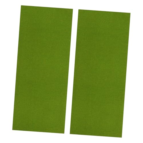 ibasenice 2 Stück Rasenpapiermaterial Material Grasteppich im Freien Kunstrasen Rasen Rasenmatte Bauen Eisenbahn Gebäude Outdoor Teppich Grasmatte selber Machen Rasenmatte trainieren Grün von ibasenice