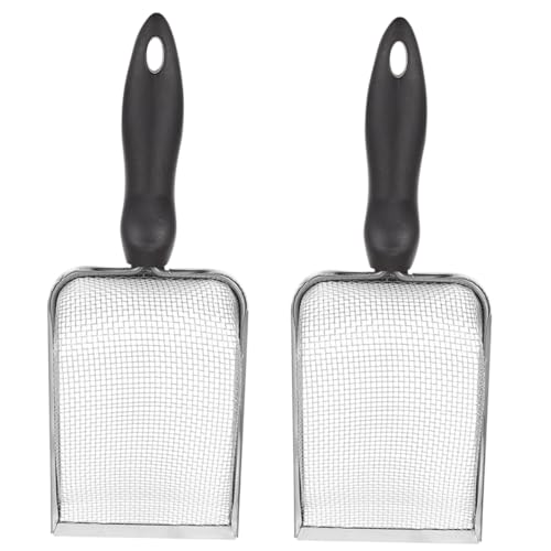 ibasenice 2 Stück Reptilien Einstreu Schaufel Teilig Litter Scoop mit Feinem Sieb Für Schildkröten Eidechsen Spinnen Schlangen Terrarium Zubehör Robust Leicht und Sicher von ibasenice