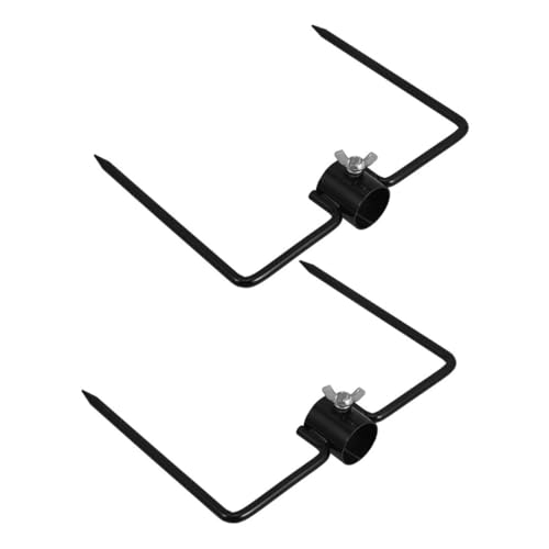 ibasenice 2 Stück Robuster Eisenflaggenpfosten mit Mehrzweck Haken für Sonnenschirme Gartenlichter und Dekoration für Sichere Bodenbefestigung ibasenice 2 Stück Robuster Eisenflaggenpfosten mit Mehrzweck Haken für Sonnenschirme Gartenlichter und Dekoration für Sichere Bodenbefestigung von ibasenice