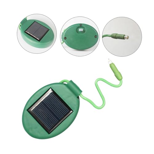 ibasenice 2 Stück Solar-Blumentopf-Licht solarbetriebene lichter wasserdichtes Licht Solarblumenlichter im Freien Solarleuchte im Freien wasserdicht Garten Sonnenlichter Grün Zufällige Farbe von ibasenice