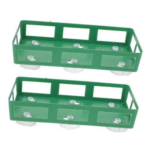 ibasenice 2 Stück Teiliges Blumenhalter Saugnäpfen Grünes DIY Blumensteckschwamm-tablett für Auto Hochzeitsdekoration Befestigungstablett für Frische Blumenarrangements von ibasenice