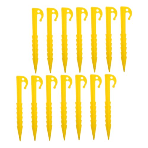 ibasenice 20 Stück Kunststoff Zeltnägel Gelb mit Gezacktem Design für Verbesserte Bodenhaftung Robust und Windresistent für Strandzelte Gartenzelte und Outdoor Planen Leicht und Kompakt für ibasenice 20 Stück Kunststoff Zeltnägel Gelb mit Gezacktem Design für Verbesserte Bodenhaftung Robust und Windresistent für Strandzelte Gartenzelte und Outdoor Planen Leicht und Kompakt für von ibasenice