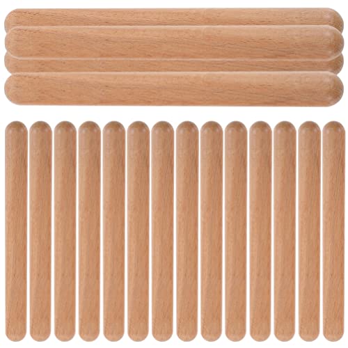 ibasenice 20 Stück Rhythmus-Sticks aus Holz Musik Lummi-Sticks Klassische Holz Claves Musik-Percussion-Instrument Zubehör für Kinder Erwachsene Musiker Geschenk Musik Lernspielzeug von ibasenice