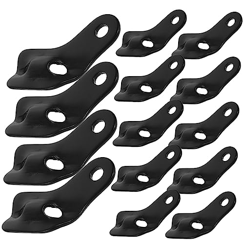 ibasenice 26 Stück Zelt -Draw -String -zubehör Camping -Baldachin Zeltplanen Für Camping rutschfeste Zeltschnallen Kabel Outdoor-Zelt Spanner Schnüre Aluminiumlegierung Black von ibasenice