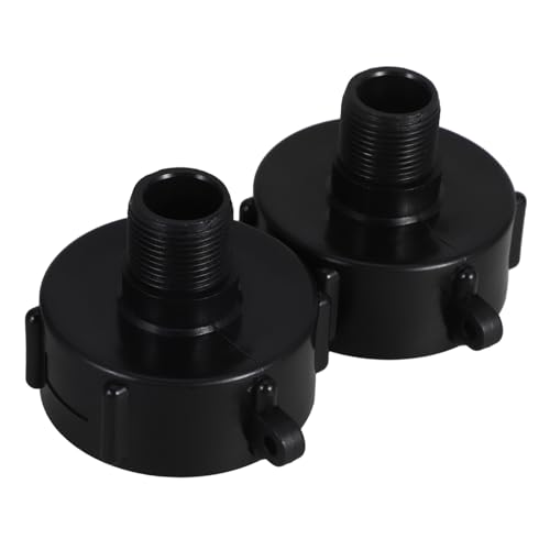 ibasenice 2Stücke IBC Tankadapter für Regenwassertankanpassung Leckschutz für Gartenbewässerung und Industrielle Nutzung Einfache Installation von ibasenice
