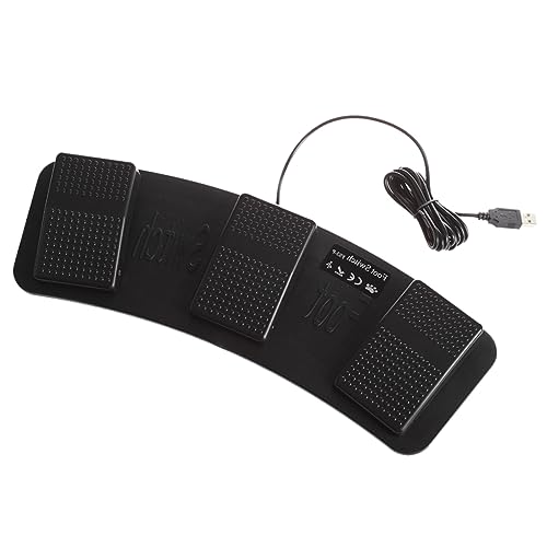 ibasenice 2m USB Fußschalter Mit Tasten Programmierbarer Pedalsteuerung Für Tastatur Und Kabel Schwarz Multifunktionales Pedal Für Intelligente Steuerung Für Anwendungen Der Fabrik Musik von ibasenice