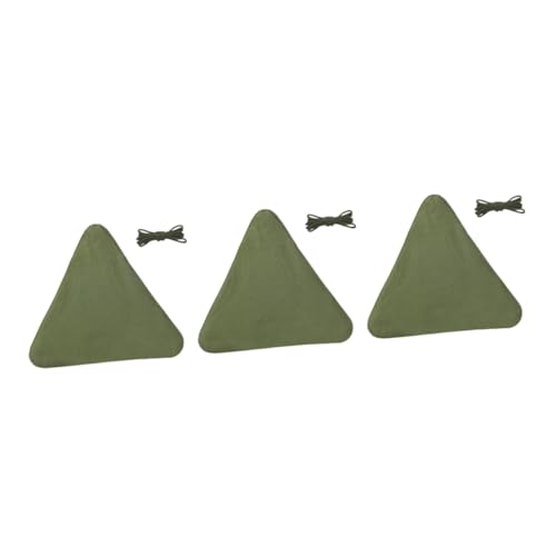 ibasenice 3 Stück Angelhocker Falten Hoch Campinghocker Klein Angelwerkzeug Tragbar Stativhocker Tuch Sitz Stühle Gepolstert Outdoor-hocker-kit Hockertuch Mit Seil Green Nylon von ibasenice