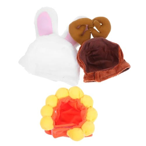 ibasenice 3 Stück Teiliges Haustier-Hut Kleine Katzen und Hunde Weiche Polyester-Kopfbedeckungen mit Hasenohren Hirschgeweih und Sonnenblumen-Design Wiederverwendbar und Bequem für ibasenice 3 Stück Teiliges Haustier-Hut Kleine Katzen und Hunde Weiche Polyester-Kopfbedeckungen mit Hasenohren Hirschgeweih und Sonnenblumen-Design Wiederverwendbar und Bequem für von ibasenice