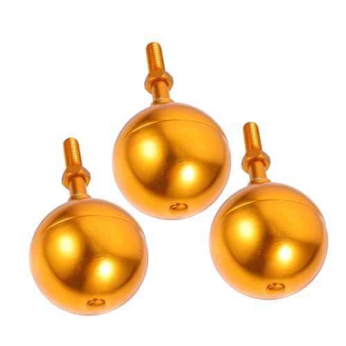 ibasenice 3 Stück Teiliges Outdoor Flaggenmast Kugelaufsatz aus Goldenem Aluminiumlegierung Wetterfestes Flaggenmast Ornament mit Gewinde Langlebiger Fahnenmast Ersatz für Usa Flagge ibasenice 3 Stück Teiliges Outdoor Flaggenmast Kugelaufsatz aus Goldenem Aluminiumlegierung Wetterfestes Flaggenmast Ornament mit Gewinde Langlebiger Fahnenmast Ersatz für Usa Flagge von ibasenice