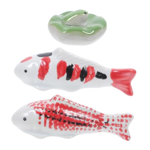 ibasenice 3 Stück Teiliges Schwimmende Fischfiguren aus Keramik Kreative Aquarium Deko Einzigartige Gartenteich Landschaftsornamente Vielseitig Kombinierbar für Fischbecken und ibasenice 3 Stück Teiliges Schwimmende Fischfiguren aus Keramik Kreative Aquarium Deko Einzigartige Gartenteich Landschaftsornamente Vielseitig Kombinierbar für Fischbecken und von ibasenice