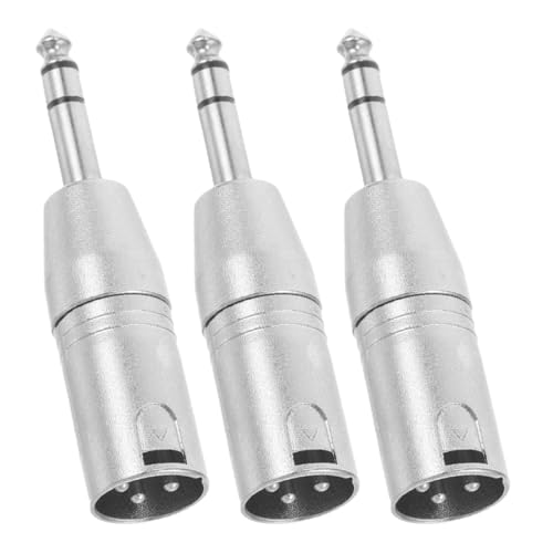ibasenice 3 Stück Trs zu Xlr Adapter Männliche Stecker für Mikrofone Mischpulte und Studios Aus Langlebigem Zinklegierung mit Balancierter Audioübertragung ibasenice 3 Stück Trs zu Xlr Adapter Männliche Stecker für Mikrofone Mischpulte und Studios Aus Langlebigem Zinklegierung mit Balancierter Audioübertragung von ibasenice