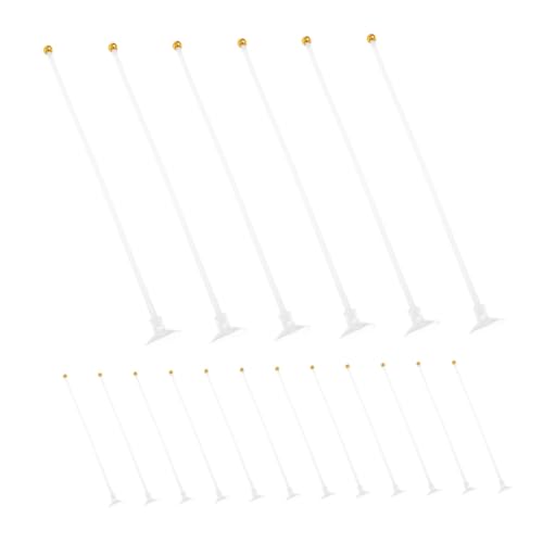 ibasenice 30 Stück Teiliges Auto-flaggen Saugnapfhalterung Wetterfestes Stabiles Auto-Fenster Motorhauben-flaggenstab- Vielseitig für Fahrzeugdekoration Sportevents Desktop-Display Geeignet von ibasenice