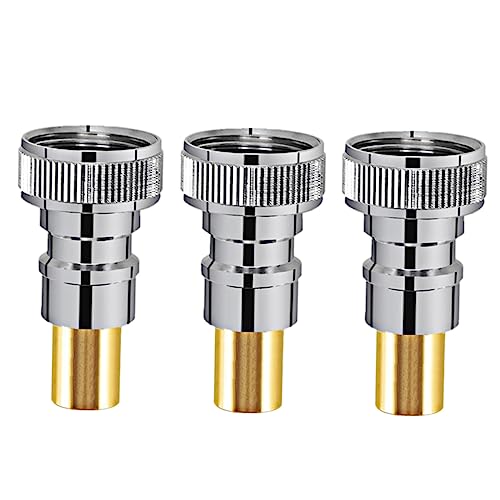 ibasenice 3Stücke Waschmaschine Adapter Messinggelenk für Sicheren Wasseranschluss Universeller Gewindeadapter für Waschmaschine und Gartenschlauch Druckfest ibasenice 3Stücke Waschmaschine Adapter Messinggelenk für Sicheren Wasseranschluss Universeller Gewindeadapter für Waschmaschine und Gartenschlauch Druckfest von ibasenice