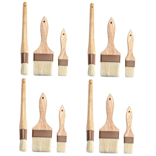 ibasenice 4 Sätze Teiliges Backpinsel Mit Naturborsten Ergonomischem Holzgriff Für Grillen Bbq Marinaden Und Backen Küchengerät Für Verschiedene Anwendungen 3 Stück * 4 ibasenice 4 Sätze Teiliges Backpinsel Mit Naturborsten Ergonomischem Holzgriff Für Grillen Bbq Marinaden Und Backen Küchengerät Für Verschiedene Anwendungen 3 Stück * 4 von ibasenice