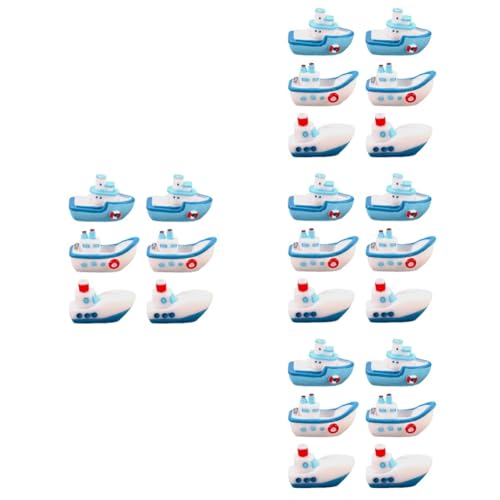 ibasenice 4 Sätze Teiliges Miniatur Boot Modell Mediterrane Resin Figurinen Für Strand Dekoration Und DIY Mikrolandschaften Hochwertiger Kunsthandwerk Dekoartikel 6 Stück * 4 von ibasenice