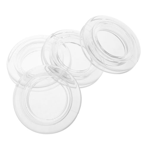 ibasenice 4 Sätze Transparente Tische Sonnenschirm Ringe mit Kappen für Gartentisch Schirmloch Windstabil und Langlebig Geeignet für Balkon Terrasse und Outdoor von ibasenice