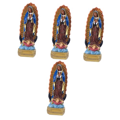 ibasenice 4 Stück Klassische Mexikanische Heiligenstatue Religiöse Dekoration für Lebensgroße Jungfrau Statue für Bücherregal Schreibtisch und Geschenkidee für Freunde und Familie ibasenice 4 Stück Klassische Mexikanische Heiligenstatue Religiöse Dekoration für Lebensgroße Jungfrau Statue für Bücherregal Schreibtisch und Geschenkidee für Freunde und Familie von ibasenice