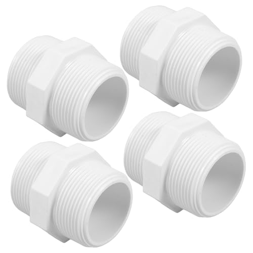 ibasenice 4 Stück PVC Rohrverbinder Weiß Doppelmännlich Gewinde Langlebig Vielseitig für Garten Schlauch Wasserrohr Verbindung ibasenice 4 Stück PVC Rohrverbinder Weiß Doppelmännlich Gewinde Langlebig Vielseitig für Garten Schlauch Wasserrohr Verbindung von ibasenice