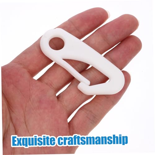 ibasenice 4 Stück Teiliges Haken für Fahnenmast Wetterfest Korrosionsbeständig Wiederverwendbar Langlebig Einfache Outdoor Flaggenzubehör Weiß Robust Einsetzbar von ibasenice