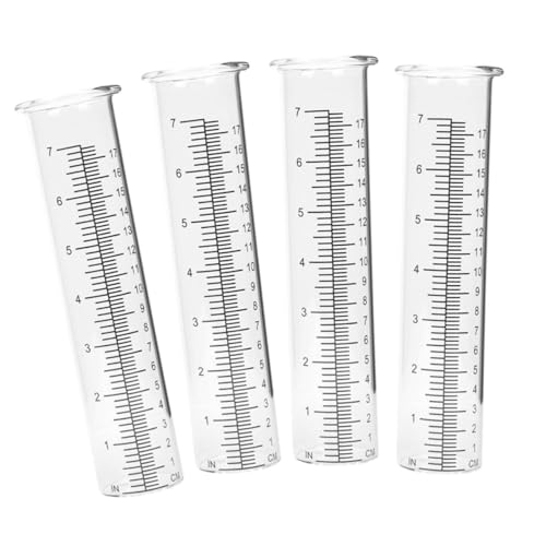 ibasenice 4 Stück Teiliges Transparentes Glas Regenmessgerät mit Klarer Anzeige Konisches Design Regenmessröhre Tragbarer Niederschlagsmesser für Garten Grünfläche und Hausgebrauch ibasenice 4 Stück Teiliges Transparentes Glas Regenmessgerät mit Klarer Anzeige Konisches Design Regenmessröhre Tragbarer Niederschlagsmesser für Garten Grünfläche und Hausgebrauch von ibasenice