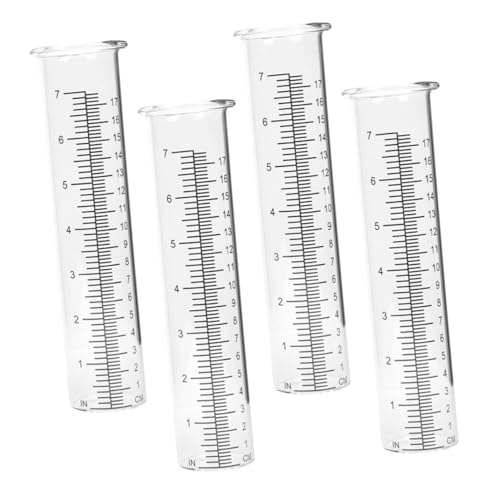 ibasenice 4 Stück Teiliges Transparentes Glas Regenmessgerät mit Messskala Präziser Regenmesser für Außenbereich Garten Robustes Niederschlagsmessrohr Einfach zu Verwenden und Langlebig ibasenice 4 Stück Teiliges Transparentes Glas Regenmessgerät mit Messskala Präziser Regenmesser für Außenbereich Garten Robustes Niederschlagsmessrohr Einfach zu Verwenden und Langlebig von ibasenice