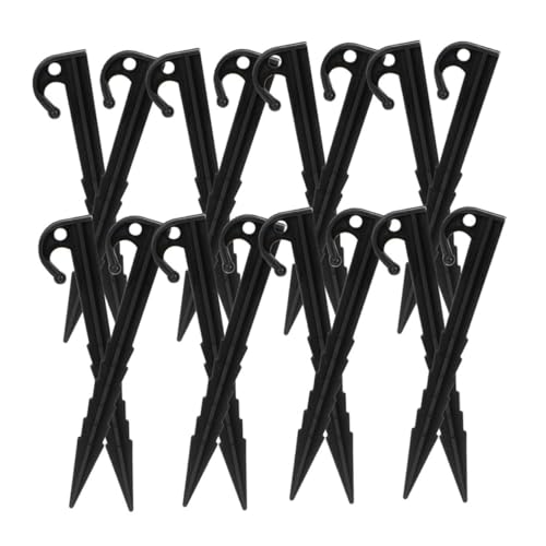 ibasenice 40 Stück Teiliges Zelt heringe aus Kunststoff Lang Windfeste Zeltnägel für Harten Boden Stabile Erdanker zum Fixieren von Campingzelten und Outdoor ausrüstung von ibasenice