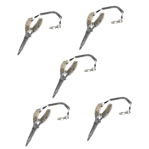 ibasenice 5 Stück Kompakte Angelzange Tragbare Angelschere Drahtschneider für Angler Multifunktionale Rutschfeste Scheren für Täglichen Einsatz ibasenice 5 Stück Kompakte Angelzange Tragbare Angelschere Drahtschneider für Angler Multifunktionale Rutschfeste Scheren für Täglichen Einsatz von ibasenice