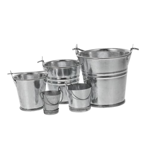 ibasenice 5 Stück Mini Metall Eimer Eisen Eimer für Puppenhaus Mikrolandschaft Langlebiges Design zur Garten Dekoration für Kreative Projekte ibasenice 5 Stück Mini Metall Eimer Eisen Eimer für Puppenhaus Mikrolandschaft Langlebiges Design zur Garten Dekoration für Kreative Projekte von ibasenice
