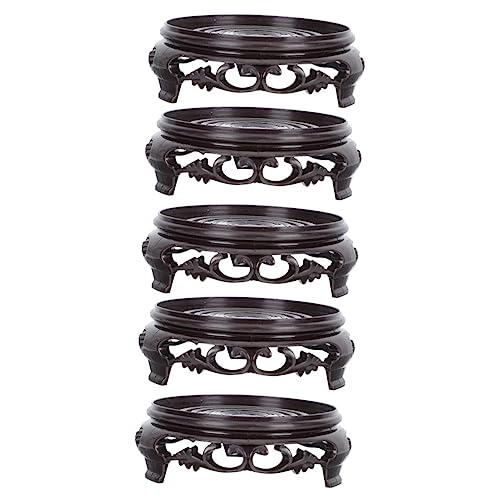 ibasenice 5stücke Blumentopfständer Material Bonsai-Regal Übertopfständer Blumentopftablett Für Balkon Und Wasserfest Leicht Zu Reinigen von ibasenice